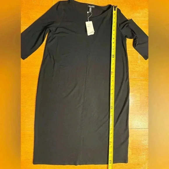 NWT Eileen Fisher Petite Viscose Jersey Dress Petite Small - Picture 3 of 9